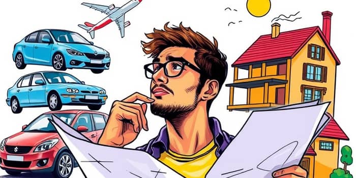 Planejamento de Grandes Compras: Carro, Viagem, Reforma